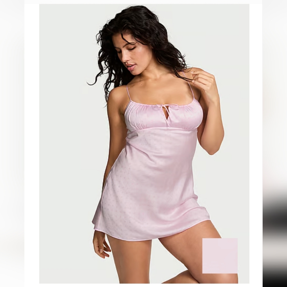 💜🩷 VICTORIA'S SECRET TENCEL Pink SLIP DRESS 🩷💜